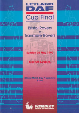 Bristol Rovers v Tranmere Rovers programme cover